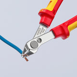 Knipex electronic super knips® vde 78 06 125 elektronica-tang (rood geel)