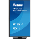 Iiyama prolite xb3294uhscp-b1 31.5 4k uhd monitor (zwart, 2x hdmi, displayport, 2x usb-a, 3x usb-c)