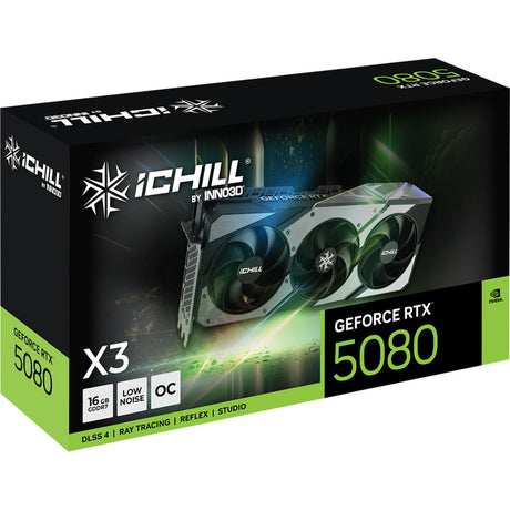 Inno3d geforce rtx 5080 ichill x3 grafische kaart (dlss 4, 3x displayport, 1x hdmi 2.1)