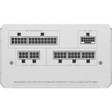 Corsair rm850e (2025) white modulaire 850 watt voeding (wit, 1x 12v-2x6, 2x pcie)