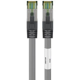 Goobay cat.8.1 netwerkkabel (grijs, 0,25 meter, s ftp (pimf), rj-45)