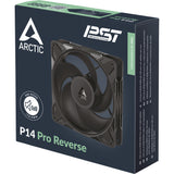 Arctic p14 pro reverse case fan (zwart, 140 x 140 x 30 mm, pwm)