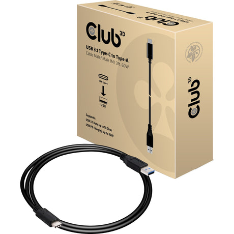 Club 3d usb-c naar usb-a kabel (1 meter)