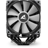 Sharkoon a60 rgb cpu-koeler (zwart, 4-pins pwm fan-connector)