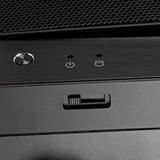 Silverstone sst-gd11b htpc behuizing (zwart | 2x usb-a | 1x usb-c)