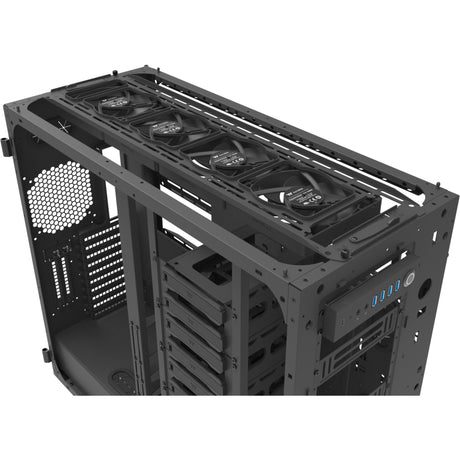 Thermaltake ax700 tg big tower behuizing (zwart | 4x usb-a | 1x usb-c | tempered glass)