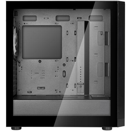 Silverstone fara 514x midi tower behuizing (zwart | 2x usb-a | 1x usb-c | rgb | tempered glass)