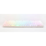 Ducky one 3 aura white rgb mechanisch toetsenbord (wit, us lay-out (qwerty), cherry mx red, 100%, abs double shot, hot swap)