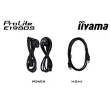 Iiyama prolite e1980s-b1 19 monitor (zwart, hdmi, displayport)
