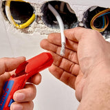 Knipex universeel ontmantelingsgereedschap - ergostrip links - rood