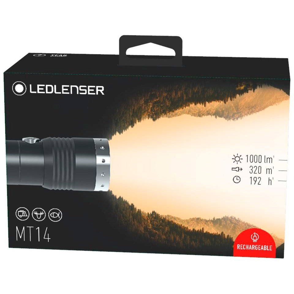 Ledlenser mt14 zaklamp (zwart, 1000 lm, 6000 - 8000k)