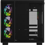 Thermaltake view 380 xl ws argb midi tower behuizing (zwart houtkleur | 2x usb-a | 1x usb-c | rgb | tempered glass)