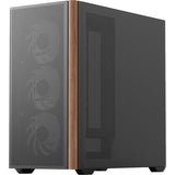 Aerocool b301a mini tower behuizing (zwart | 1x usb-a | 1x usb-c | rgb)