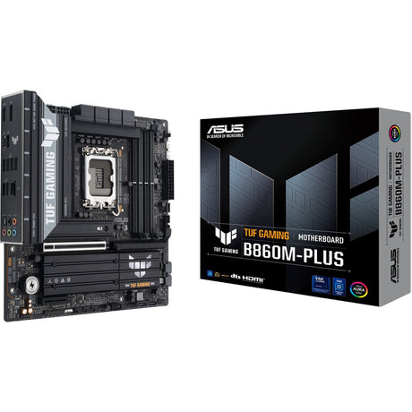 Asus tuf gaming b860m-plus socket 1851 moederbord (2.5 gb-lan, sound, µatx)