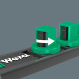 Wera 9608 dop-magneetstrip b impaktor imperial 1 dopsleutel (zwart groen, 9‑delig)