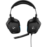 Logitech g432 7.1 surround sound wired over-ear gaming headset (zwart blauw, pc, playstation 4, playstation 5, xbox one, xbox series x|s, nintendo switch)
