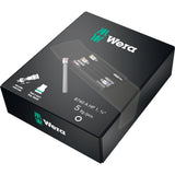 Wera 8740 a hf 1 zyklop bitdoppen set binnenzeskant dopsleutel (zwart zilver, 5-delig, met vasthoudfunctie, 1 4 -aandrijving)