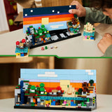Lego minecraft minibiomen videogame speelgoed voor kinderen en kinderkamer decoratie - 21589