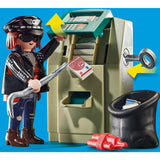 Playmobil city action - politiemotor: achtervolging van de geldrover constructiespeelgoed (70572)
