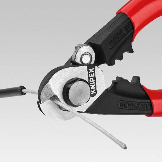 Knipex 95 61 190 staaldraadschaar gepol kunststof 190mm