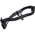 Silverstone adapter 4-pin molex > 4x 15-pin sata (zwart, pp07-btsb)