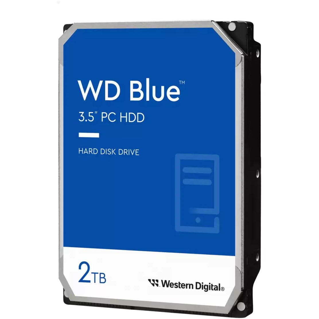 Wd blue 2 tb harde schijf (sata 6 gb s, 3,5 )