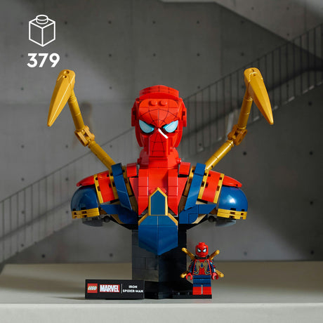 Lego super heroes 76326 iron spider-man buste