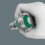 Wera 8100 sa 4 zyklop speed ratelset, 1 4 gereedschapsset (zwart groen, 41-delig, speedratel met draaibare kop)