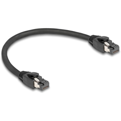 Delock netwerkabel s ftp, rj-45 met cat.8.1 (zwart, 0,25 meter)