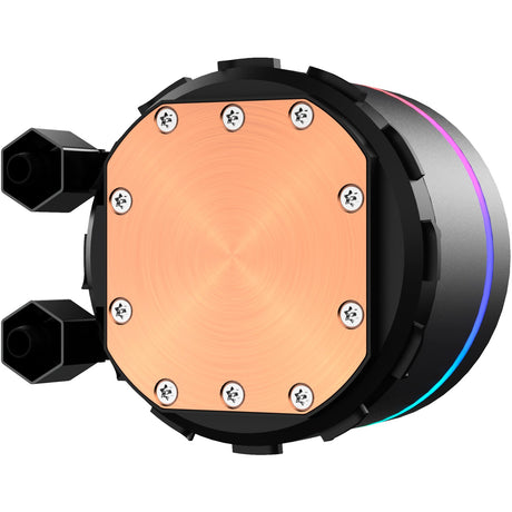 Sharkoon s80 rgb waterkoeling (zwart, 4-pins pwm fan-connector)