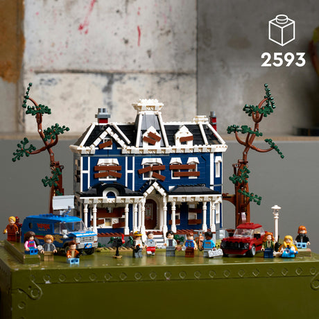 Lego icons stranger things: het huis van de familie creel bouwpakket voor volwassenen - 11370