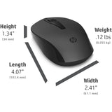 Hp 150 draadloze muis (donkergrijs zwart, 1600 dpi)