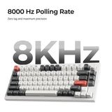 Keychron q1 ultra-m3 8k wireless custom mechanical keyboard (zwart, us lay-out (qwerty), silk pom brown, 75%, rgb, hot swap, 8k, 2.4 ghz | bluetooth 5.2 | usb-c)