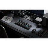 Keychron q3 ultra-m3 8k wireless custom mechanical keyboard (zwart, us lay-out (qwerty), silk pom brown, 80% (tkl), rgb, hot swap, 8k, 2.4 ghz | bluetooth 5.2 | usb-c)