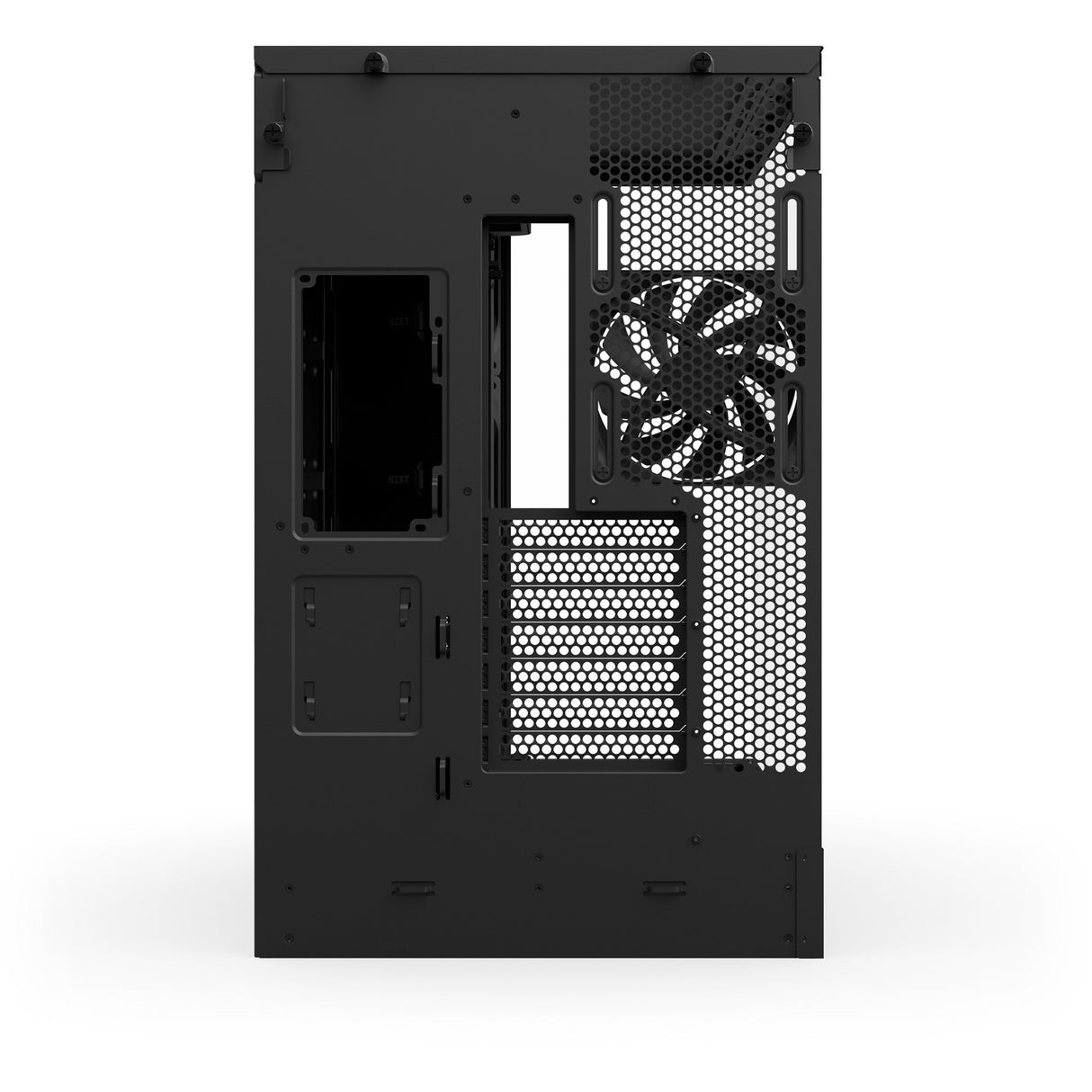 Nzxt h9 flow midi tower behuizing (zwart (mat) | 2x usb-a | 1x usb-c | tempered glass)