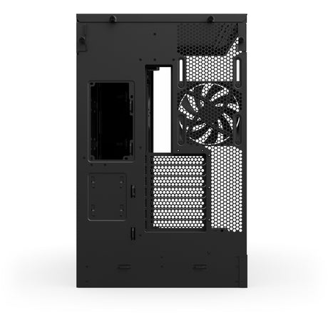 Nzxt h9 flow midi tower behuizing (zwart (mat) | 2x usb-a | 1x usb-c | tempered glass)