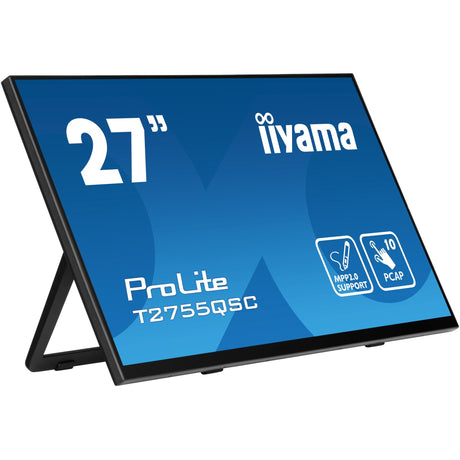 Iiyama prolite t2755qsc-b1 27 touchscreen monitor (zwart, hdmi, displayport, 2x usb-a, usb-b)
