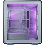 Cooler master masterframe 500 mesh argb midi tower behuizing (zilver | 2x usb-a | 1x usb-c | rgb | tempered glass)
