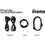 Iiyama prolite xu2292hsu-b6 21.5 monitor (zwart, hdmi, displayport, 4x usb-a)