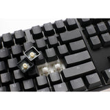 Ducky one 3 classic, toetsenbord (zwart wit, us lay-out, cherry mx blue, rgb led, double-shot pbt, hot-swappable, quack mechanics)