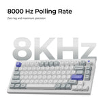 Keychron q1 he 8k magnetic switch keyboard (wit, us lay-out (qwerty), ultra-fast lime, 75%, rgb, hot swap, 8k)