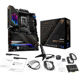 Asrock z890 taichi socket 1851 moederbord (zwart, raid, 5gb-lan, 2.5gb-lan, wi-fi 7, bt, sound, atx)