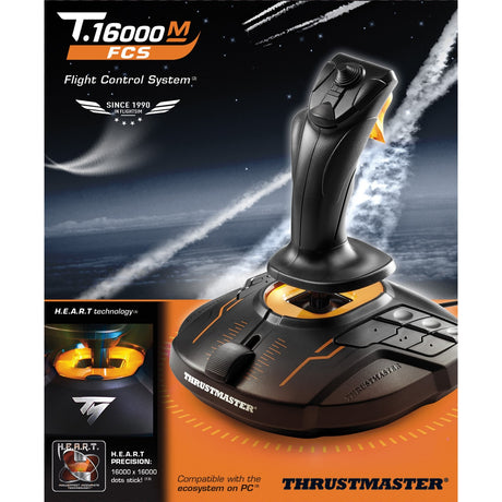 Thrustmaster t.16000m fcs joystick (zwart oranje, pc)