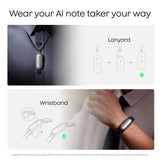 Plaud notepin s dicteerapparaat (zilver, 64 gb, bluetooth 5.2 ble (bluetooth low energy) wi-fi)