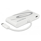 Delock usb-c 3.1 > hdmi + vga + lan + usb adapter (wit, 0,14 meter, 4k 30 hz)