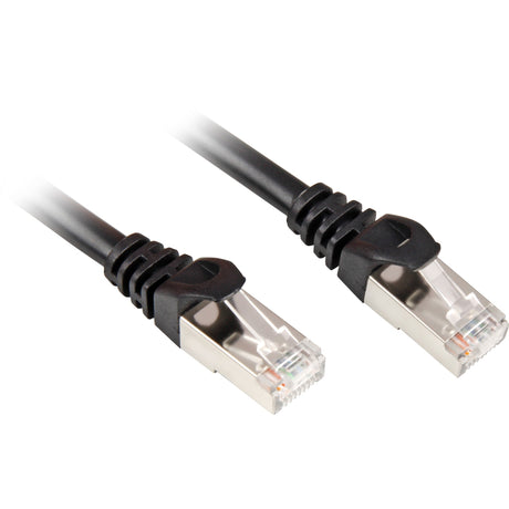 Sharkoon netwerkkabel sftp, rj-45 met cat.6 (zwart, 1 meter)