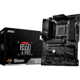Msi b550-a pro socket am4 moederbord (zwart, raid, gb-lan, sound, atx)