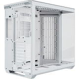 Apnx v1-w-wt-v1 midi tower behuizing (wit houtkleur | 2x usb-a | 1x usb-c | window)