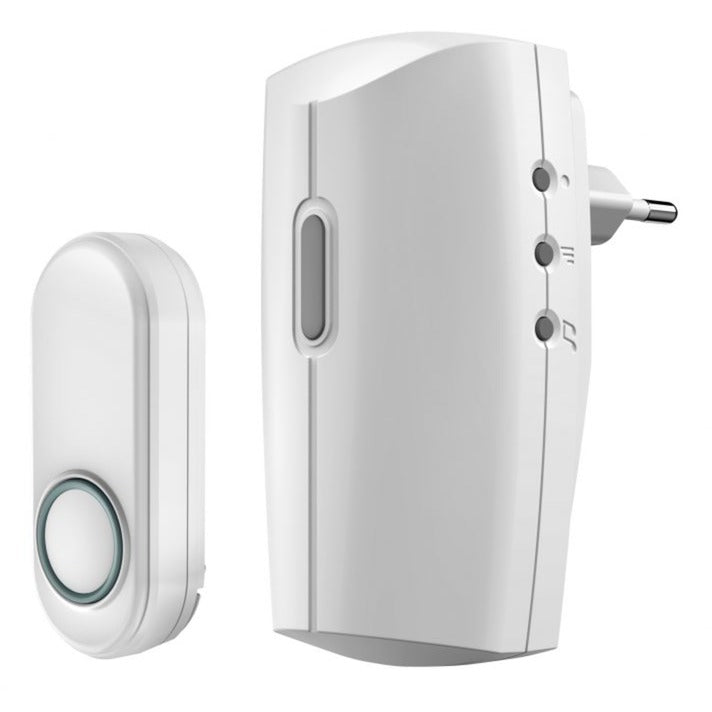 Klikaanklikuit acdb-8000ac plug-in draadloze deurbelset (wit)