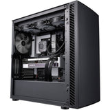 Silverstone seta q1 midi tower behuizing (zwart | 2x usb-a | 1x usb-c)